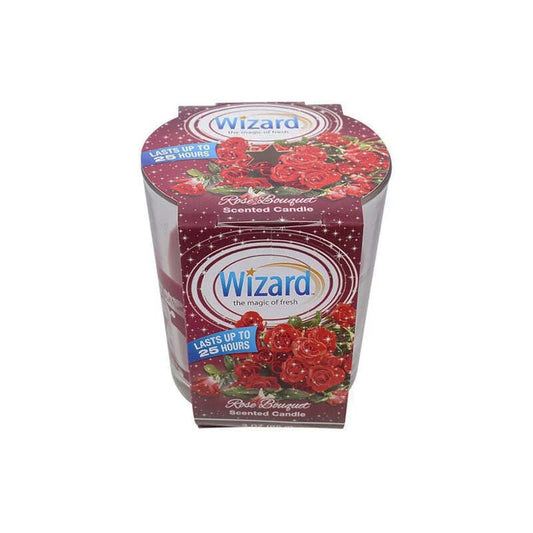 Wizard Scented Candle 3oz-Rose Bouquet 12/cs