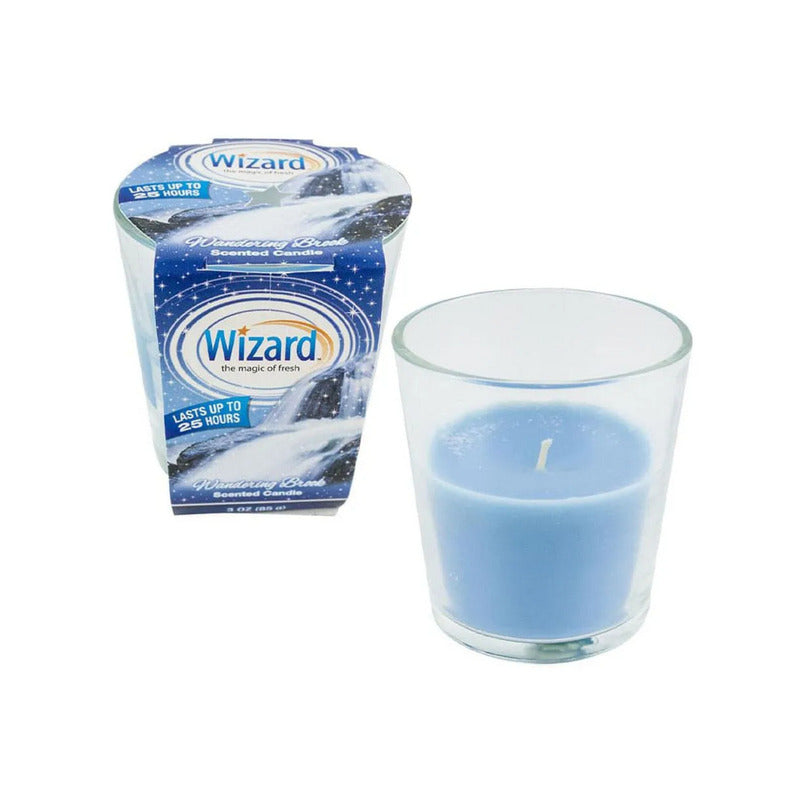 Wizard Scented Candle 3oz-Wandering Brook 12/cs