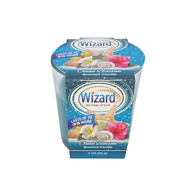 Wizard Scented Candle 3oz-Ocean Blossom 12/cs
