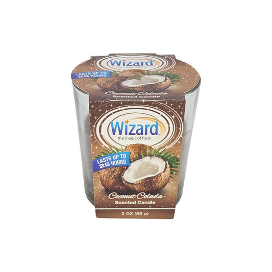 Wizard Scented Candle 3oz-Coconut Colada 12/cs