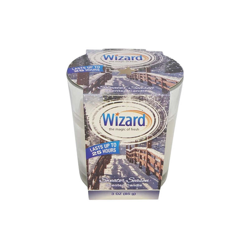 Wizard Scented Candle 3oz-Sweater Season 12/cs