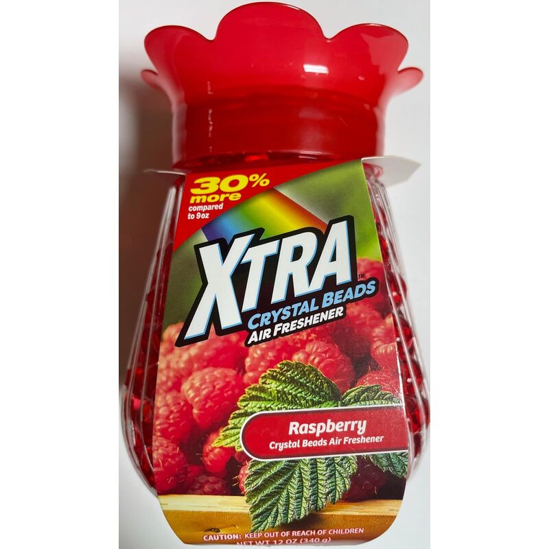 Xtra Crystal Beads Air Freshener 12oz-Raspberry 12/cs