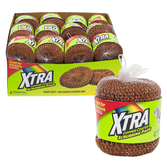 Xtra Copper Scrubber 4ct-Gold 24/cs