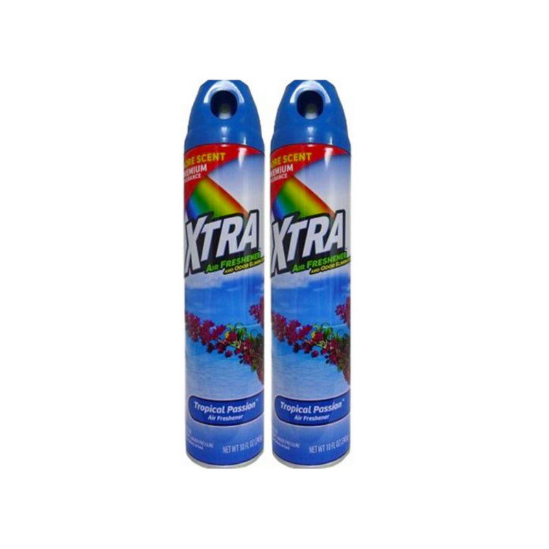 XTRA Air Freshener Aerosol Spray 10oz-Tropical Passion 12/cs