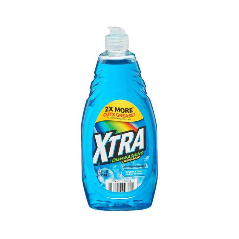 Xtra Dish Liquid 24oz-Crystal Clean 8/cc