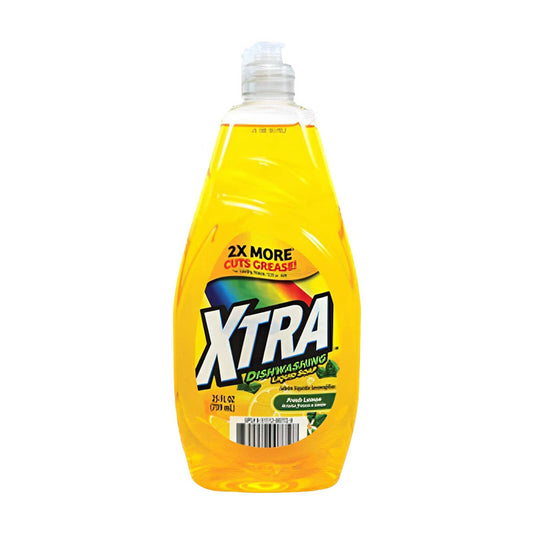 Xtra Dish Liquid 24oz-Yellow Lemon 8/cs