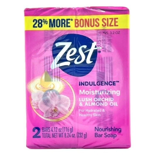 Zest Soap 2ct(4.12oz)-Moisturizing Lush Orchid & Almond Oil 24/cs