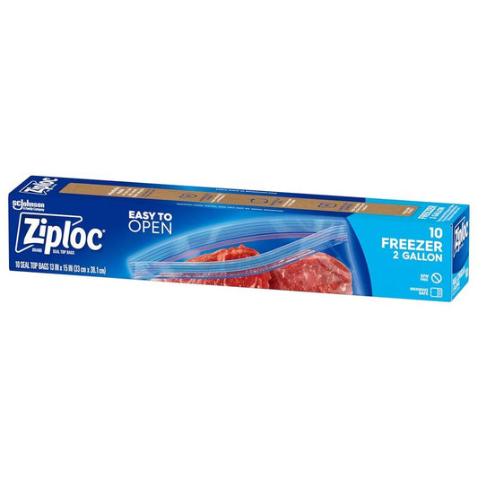 Ziploc Freeze Bag 10ct- 2 Gallon 9/cs