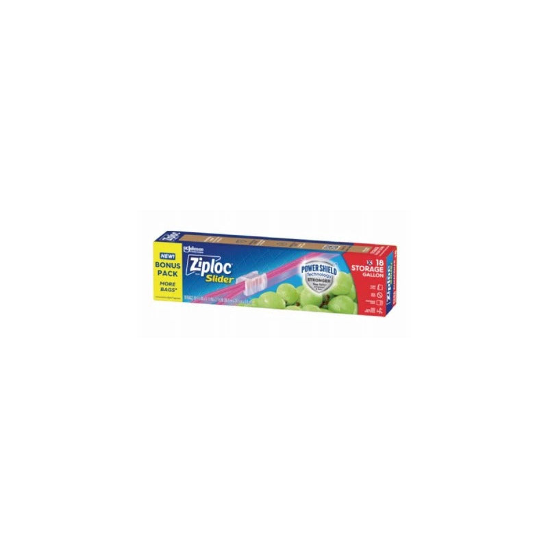 Ziploc Storage Bag 18ct-Slider Gallon 12/cs