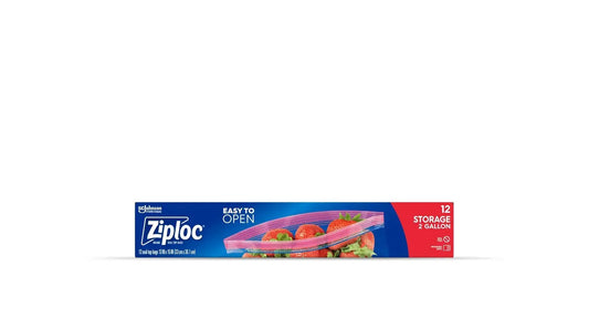 Ziploc Storage Bag 12ct- 2 Gallon 9/cs
